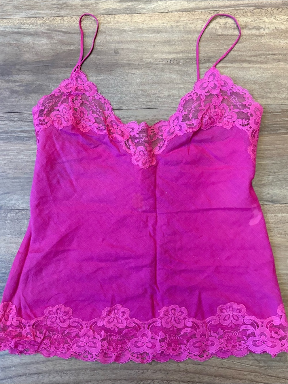 Emilio Pucci Pink Semi-Sheer Lace Cami